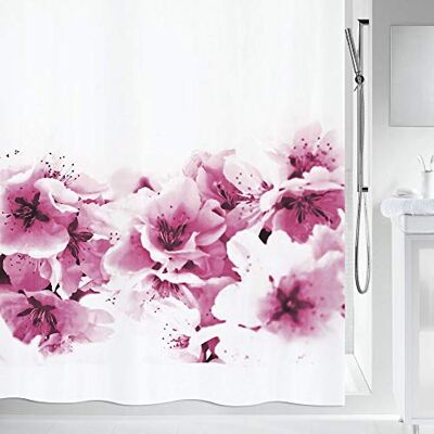 Spirella Amanda Douchegordijn, schimmelwerend, antibacterieel, wasbaar, waterdicht, polyester, 180 x 200 cm Spirella Amanda Douchegordijn, schimmelwerend, antibacterieel, wasbaar, waterdicht, polyester, 180 x 200 cm