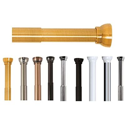 Spirella Gordijnroede voor douchegordijn of badkuip, uittrekbaar, zonder boren, aluminium, Kreta, 125-220 cm, goud Spirella Gordijnroede voor douchegordijn of badkuip, uittrekbaar, zonder boren, aluminium, Kreta, 125-220 cm, goud