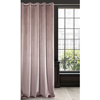 Eurofirany Ria Gordijn van zacht fluweel met ingestanste ringen, 1 stuk, elegant, hoogwaardig, voor slaapkamer en woonkamer, velours, polyester, 140 x 250 cm Eurofirany Ria Gordijn van zacht fluweel met ingestanste ringen, 1 stuk, elegant, hoogwaardig, voor slaapkamer en woonkamer, velours, polyester, 140 x 250 cm