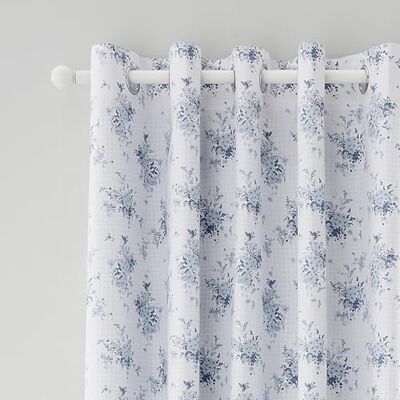 Catherine Lansfield Lucie Gordijnen met ogen, volledig omkeerbaar, bloemenpatroon, 168 x 228 cm, blauw Catherine Lansfield Lucie Gordijnen met ogen, volledig omkeerbaar, bloemenpatroon, 168 x 228 cm, blauw