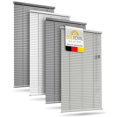 Sol Royal Jama2 Jaloezieën zonder boren, aluminium, 90 x 130 cm, jaloezieën voor binnen, met lamellen, 25 mm, rolgordijn met lamellen zonder boren, zonwering en inkijkbescherming, lichtgrijs, mat Sol Royal Jama2 Jaloezieën zonder boren, aluminium, 90 x 130 cm, jaloezieën voor binnen, met lamellen, 25 mm, rolgordijn met lamellen zonder boren, zonwering en inkijkbescherming, lichtgrijs, mat