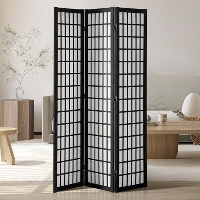VEVOR 3 panelen opvouwbaar houten scherm voor privacy binnenshuis, draagbare decoratieve kamerscherm voor thuis, kantoor, restaurant, slaapkamer VEVOR 3 panelen opvouwbaar houten scherm voor privacy binnenshuis, draagbare decoratieve kamerscherm voor thuis, kantoor, restaurant, slaapkamer