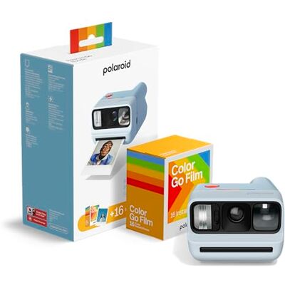 Polaroid Go Gen 3 Instant Camera Pack lichtblauw + Go kleurenfilm (16 foto's) Polaroid Go Gen 3 Instant Camera Pack lichtblauw + Go kleurenfilm (16 foto's)