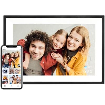 AEEZO 32 GB digitale fotolijst wifi 10,1 inch, delen van foto's en video's via app (zwart) AEEZO 32 GB digitale fotolijst wifi 10,1 inch, delen van foto's en video's via app (zwart)