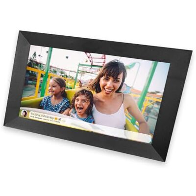 IRRADIO 10 inch Smart digitale fotolijst touchscreen 1280 x 800 met wifi en luidspreker, met iOS- en Android-app, zwart IRRADIO 10 inch Smart digitale fotolijst touchscreen 1280 x 800 met wifi en luidspreker, met iOS- en Android-app, zwart
