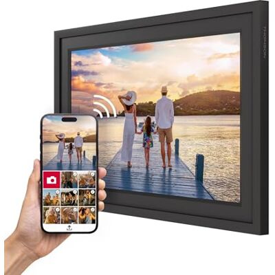 Thomson Digitale fotolijst, 10 inch, IPS-display, HD-touchscreen, WLAN, direct delen via app, intelligente functies, elektronische fotolijst met 32 GB geheugen, automatische rotatie Thomson Digitale fotolijst, 10 inch, IPS-display, HD-touchscreen, WLAN, direct delen via app, intelligente functies, elektronische fotolijst met 32 GB geheugen, automatische rotatie