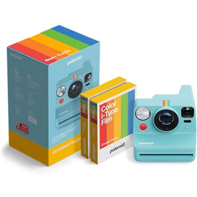 Polaroid NOW+ Gen 3 Instant Camera Arctic Blue + Color Film Pack (16 foto's) Polaroid NOW+ Gen 3 Instant Camera Arctic Blue + Color Film Pack (16 foto's)
