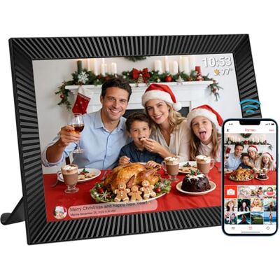 dxmart Frameo Digitale fotolijst met wifi, 10,1 inch, met 32 GB geheugen, 1280 x 800 IPS-touchscreen, bewegingssensor en automatische rotatiesensor, direct delen van foto/video via de app dxmart Frameo Digitale fotolijst met wifi, 10,1 inch, met 32 GB geheugen, 1280 x 800 IPS-touchscreen, bewegingssensor en automatische rotatiesensor, direct delen van foto/video via de app