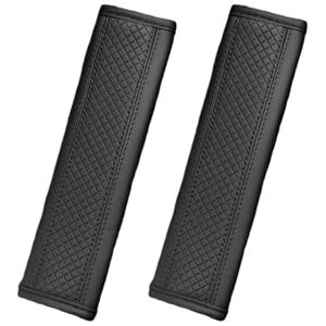HYFEUOKF Protection Ceinture De SéCurité Épaulière de ceinture sécurité voiture en cuir PU, 2 pièces, protecteur sangle respirant for accessoires d'intérieur Pour Protection(2PCS Black) HYFEUOKF Protection Ceinture De SéCurité Épaulière de ceinture sécurité voiture en cuir PU, 2 pièces, protecteur sangle respirant for accessoires d'intérieur Pour Protection(2PCS Black)