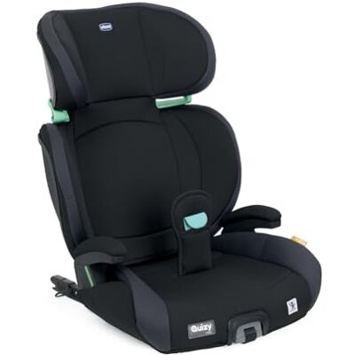 Chicco , Quizy I-Size, autostoel voor kinderen van 3-12 jaar (100-150 cm), eenvoudig te installeren met Isofix-systeem, kantelbaar, in hoogte verstelbaar, met gevoerde armleuningen en comfortabele zitting, zwart Chicco , Quizy I-Size, autostoel voor kinderen van 3-12 jaar (100-150 cm), eenvoudig te installeren met Isofix-systeem, kantelbaar, in hoogte verstelbaar, met gevoerde armleuningen en comfortabele zitting, zwart