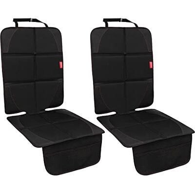 MORROLS Autostoelbeschermer, autostoelbeschermer voor kinderen/honden met organizer, antislip autostoelhoes (zwart, 2 stuks) MORROLS Autostoelbeschermer, autostoelbeschermer voor kinderen/honden met organizer, antislip autostoelhoes (zwart, 2 stuks)
