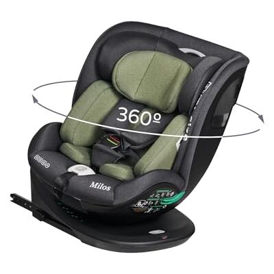 ms Milos I-Size Autostoel 360° draaibaar met ISOFIX, 40-150 cm (0~36 kg), ca. 0-12 jaar ms Milos I-Size Autostoel 360° draaibaar met ISOFIX, 40-150 cm (0~36 kg), ca. 0-12 jaar