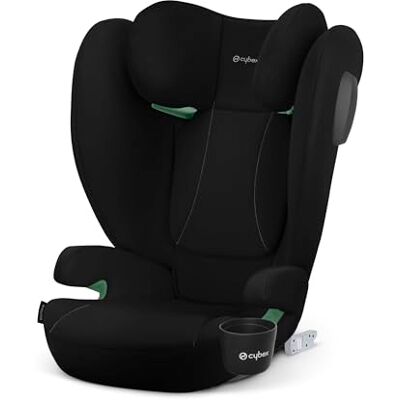 Cybex Silver Solution B4 i-Fix autostoel met bekerhouder voor kinderen van ca. 3 tot 12 jaar ongeveer (100-150 cm/15-50 kg), voor auto's met en zonder Isofix, Volcano Black Cybex Silver Solution B4 i-Fix autostoel met bekerhouder voor kinderen van ca. 3 tot 12 jaar ongeveer (100-150 cm/15-50 kg), voor auto's met en zonder Isofix, Volcano Black