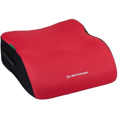 Dunlop Autostoelverhoger voor kinderen, rood, ECE R129, ergonomisch, vanaf 3 jaar, met wasbare hoes, 135-150 cm Dunlop Autostoelverhoger voor kinderen, rood, ECE R129, ergonomisch, vanaf 3 jaar, met wasbare hoes, 135-150 cm