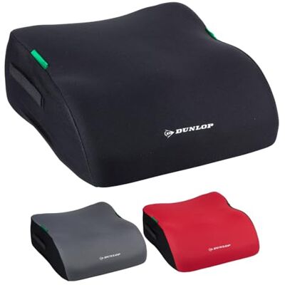 Dunlop Autostoelverhoger voor kinderen, ECE R129, autostoel 3 jaar, ergonomisch, met wasbare hoes, autostoel voor kinderen, 135-150 cm, zwart Dunlop Autostoelverhoger voor kinderen, ECE R129, autostoel 3 jaar, ergonomisch, met wasbare hoes, autostoel voor kinderen, 135-150 cm, zwart