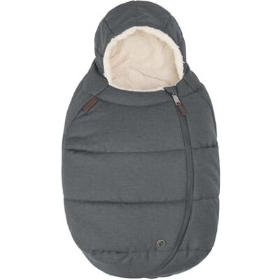 Maxi-Cosi Babyvoetenzak (45-75 cm), babyvoetenzak, comfortabel, eenvoudig en veilig, zachte en robuuste stof, machinewasbaar, compatibel met babyautostoelen, Twillic grafiet Maxi-Cosi Babyvoetenzak (45-75 cm), babyvoetenzak, comfortabel, eenvoudig en veilig, zachte en robuuste stof, machinewasbaar, compatibel met babyautostoelen, Twillic grafiet