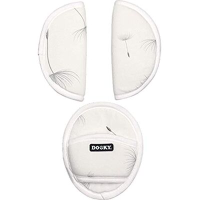 Dooky 126730 Universal Pads Gordelbeschermers, Wit Dooky 126730 Universal Pads Gordelbeschermers, Wit