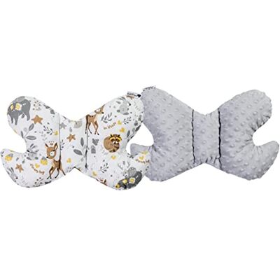 Medi Partners Babykussen vlinder 100% katoen pluche minky voor kinderen neksteun voor auto kinderwagen reizen slaap nekkussen herhalingsrol Medi Partners Babykussen vlinder 100% katoen pluche minky voor kinderen neksteun voor auto kinderwagen reizen slaap nekkussen herhalingsrol