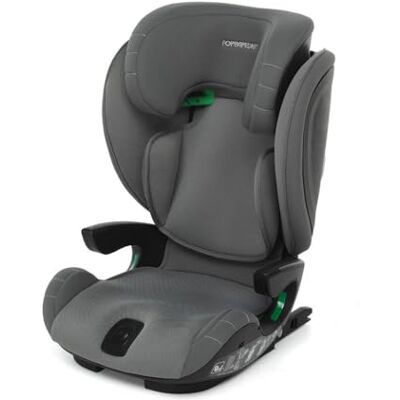 Foppapedretti Skill i-size autostoel voor kinderen van 100 tot 150 cm ca. 3 tot 12 jaar, grijs Foppapedretti Skill i-size autostoel voor kinderen van 100 tot 150 cm ca. 3 tot 12 jaar, grijs