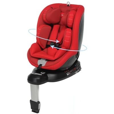 Foppapedretti Logik I-Size Autostoel, Isofix, 360 graden draaibaar, voor kinderen van 40 tot 105 cm (tot 18 kg), rood Foppapedretti Logik I-Size Autostoel, Isofix, 360 graden draaibaar, voor kinderen van 40 tot 105 cm (tot 18 kg), rood