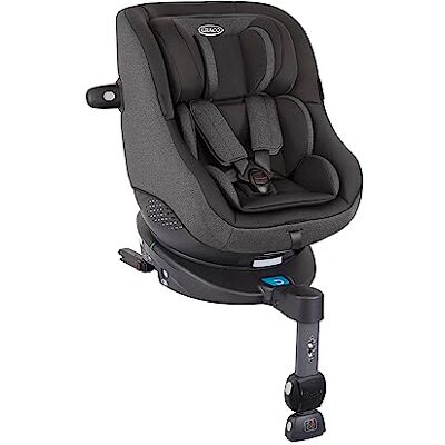 Graco Turn2Me R129 Reboarder 360 graden draaibare autostoel, voor kinderen van 0 tot 4 jaar, i-Size maat 40-105 cm, 5-punts gordel en ligpositie, Heather Graco Turn2Me R129 Reboarder 360 graden draaibare autostoel, voor kinderen van 0 tot 4 jaar, i-Size maat 40-105 cm, 5-punts gordel en ligpositie, Heather