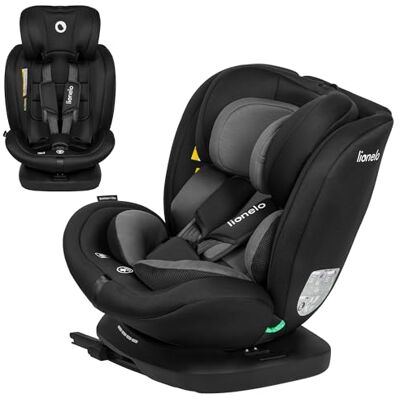 Lionelo Bastiaan i-Size Autostoel, 360 graden draaibaar, voor kinderen (40-150 cm, groep 0/1/2/3) – ISOFIX & Top Tether – 7 niveaus verstelbare hoofdsteun – 4 verstelbare posities – afneembare wasbare overtrek – grijs Lionelo Bastiaan i-Size Autostoel, 360 graden draaibaar, voor kinderen (40-150 cm, groep 0/1/2/3) – ISOFIX & Top Tether – 7 niveaus verstelbare hoofdsteun – 4 verstelbare posities – afneembare wasbare overtrek – grijs