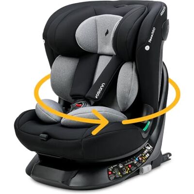 Osann Taos360 Isofix en Top-Tether 360° draaibare baby- en kinderautostoel 40-150 cm Van 0 tot 12 jaar Groep 1/2/3 Grijs, 11 hoogtes, rugleuning achter/voorzijde Osann Taos360 Isofix en Top-Tether 360° draaibare baby- en kinderautostoel 40-150 cm Van 0 tot 12 jaar Groep 1/2/3 Grijs, 11 hoogtes, rugleuning achter/voorzijde