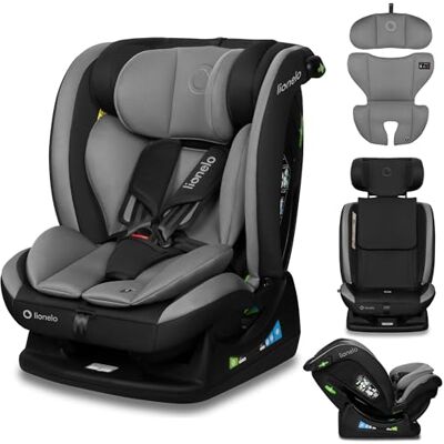 Lionelo Aart i-Size Autostoel voor kinderen, 40-150 cm (groep 0/1/2/3, 0-12 jaar), R129 met riem voor eenvoudige installatie, hoofdsteun 13 niveaus, 3 verstelbare posities, afneembare hoes, wasbaar, grijs Lionelo Aart i-Size Autostoel voor kinderen, 40-150 cm (groep 0/1/2/3, 0-12 jaar), R129 met riem voor eenvoudige installatie, hoofdsteun 13 niveaus, 3 verstelbare posities, afneembare hoes, wasbaar, grijs
