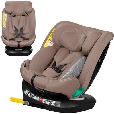 Lionelo Bastiaan One i-Size Autostoel, 360° draaibaar, voor baby's en kinderen, 40-150 cm, groep 0/1/2/3 ISOFIX & Top Tether, R129, hoofdsteun 13 posities, 5-punts riem, vormgeheugen, beige Lionelo Bastiaan One i-Size Autostoel, 360° draaibaar, voor baby's en kinderen, 40-150 cm, groep 0/1/2/3 ISOFIX & Top Tether, R129, hoofdsteun 13 posities, 5-punts riem, vormgeheugen, beige