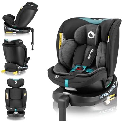 Lionelo Navy i-Size Autostoel (0-12 Jaar / 40-150 cm) ISOFIX Veiligheid Stabilisatievoet Zijbescherming 360° Draaibaar Laatste Normen Hoofdsteun & Verstelbare Rugleuning (Turquoise) Lionelo Navy i-Size Autostoel (0-12 Jaar / 40-150 cm) ISOFIX Veiligheid Stabilisatievoet Zijbescherming 360° Draaibaar Laatste Normen Hoofdsteun & Verstelbare Rugleuning (Turquoise)