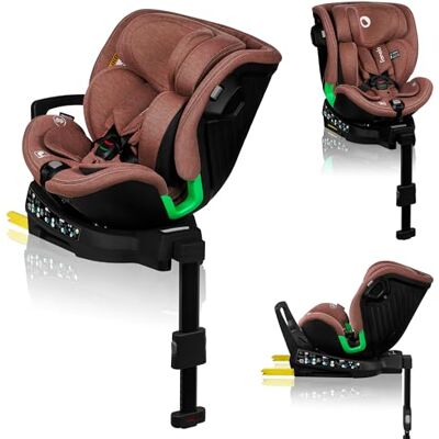 Lionelo Harmony i-Size Autostoel, 360° draaibaar (40-150 cm, groep 0/1/2/3) – Isofix & krachtbeen – riemwaarschuwing, hoofdsteun 12 niveaus, 5 verstelbare posities, ademend bamboeweefsel, rood Lionelo Harmony i-Size Autostoel, 360° draaibaar (40-150 cm, groep 0/1/2/3) – Isofix & krachtbeen – riemwaarschuwing, hoofdsteun 12 niveaus, 5 verstelbare posities, ademend bamboeweefsel, rood