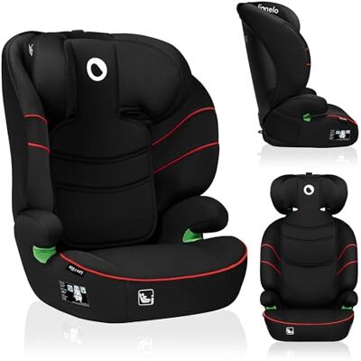 Lionelo Lars i-Size Autostoel voor kinderen, 100-150 cm (groep 2/3), R129, universele gordelinstallatie, hoofdsteun 10 posities, zijdelingse bescherming, comfortabele armleuningen, afneembare Lionelo Lars i-Size Autostoel voor kinderen, 100-150 cm (groep 2/3), R129, universele gordelinstallatie, hoofdsteun 10 posities, zijdelingse bescherming, comfortabele armleuningen, afneembare