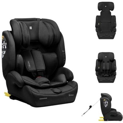 Kikka Boo Kikkaboo I-Bronn i-Size Kinderzitje (76-150 cm) Isofix, Top Tether, kussen, riem, zwart Kikka Boo Kikkaboo I-Bronn i-Size Kinderzitje (76-150 cm) Isofix, Top Tether, kussen, riem, zwart