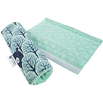 Medi Partners Riembeschermer voor auto, 17 x 22 cm, baby, 100% katoen, minky dubbelzijdig, sportwagen, wrijvingspunten Medi Partners Riembeschermer voor auto, 17 x 22 cm, baby, 100% katoen, minky dubbelzijdig, sportwagen, wrijvingspunten