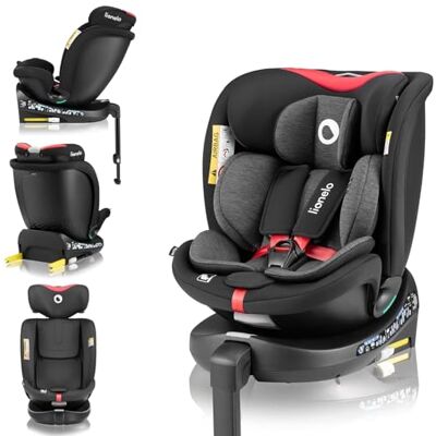 Lionelo Navy i-Size autostoel (0-12 jaar / 40-150 cm) ISOFIX veiligheid stabilisatievoet zijbescherming 360° draaibaar nieuwste normen hoofdsteun en rugleuning verstelbaar (rood) Lionelo Navy i-Size autostoel (0-12 jaar / 40-150 cm) ISOFIX veiligheid stabilisatievoet zijbescherming 360° draaibaar nieuwste normen hoofdsteun en rugleuning verstelbaar (rood)