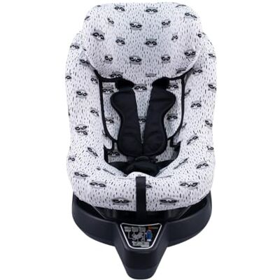 JYOKO Kids Autostoelhoes, katoen, geschikt voor Besafe Izi Turn B I-Size (Raccoon, overtrek JYOKO Kids Autostoelhoes, katoen, geschikt voor Besafe Izi Turn B I-Size (Raccoon, overtrek