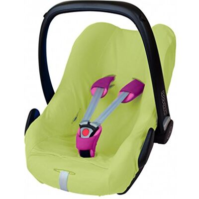 ByBoom Universele zomerhoes van 100% katoen voor babyschaal, autostoel, bijvoorbeeld Maxi Cosi CabrioFix, City, Pebble, ontworpen in Duitsland, gemaakt in de EU, kleur: limoen ByBoom Universele zomerhoes van 100% katoen voor babyschaal, autostoel, bijvoorbeeld Maxi Cosi CabrioFix, City, Pebble, ontworpen in Duitsland, gemaakt in de EU, kleur: limoen