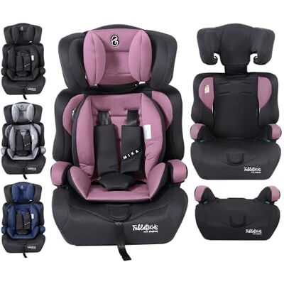 FableKids Autostoel voor kinderen van 76-150 cm vanaf 15 maanden, met 3-punts veiligheidsgordel, verstelbare hoofdsteun, ECE R129/03 gecertificeerd, verstelbaar, 44,5 x 41 x 68-75 cm, roze FableKids Autostoel voor kinderen van 76-150 cm vanaf 15 maanden, met 3-punts veiligheidsgordel, verstelbare hoofdsteun, ECE R129/03 gecertificeerd, verstelbaar, 44,5 x 41 x 68-75 cm, roze