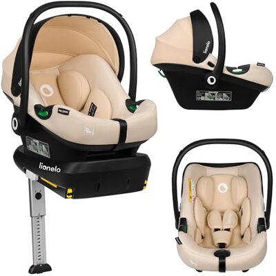 Lionelo Astrid i-Size set: babyautostoel met ISOFIX-basis inbegrepen (40-87 cm, 0-13 kg) ADAC gecertificeerd R129, zijdelingse bescherming, verstelbare hoofdsteun, vormgeheugen, afneembare hoes, beige Lionelo Astrid i-Size set: babyautostoel met ISOFIX-basis inbegrepen (40-87 cm, 0-13 kg) ADAC gecertificeerd R129, zijdelingse bescherming, verstelbare hoofdsteun, vormgeheugen, afneembare hoes, beige