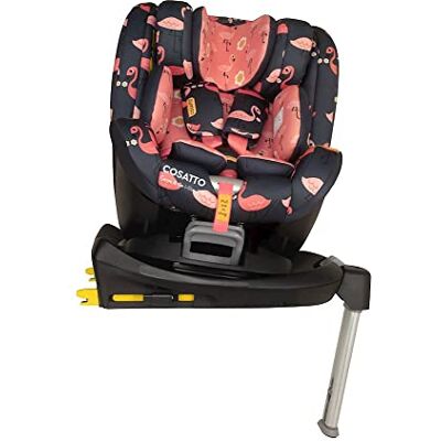 Cosatto RAC Come and Go i-Size babyautostoeltje 0-4 jaar Isofix verlengde achterkant lekvrij schattige flamingo Cosatto RAC Come and Go i-Size babyautostoeltje 0-4 jaar Isofix verlengde achterkant lekvrij schattige flamingo