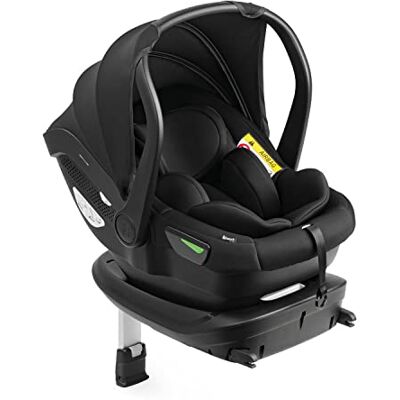hauck i-Size Babyautostoel met Isofix Station Drive N Care Set autostoel voor baby's vanaf de geboorte, goedgekeurd volgens UN ECE R129-03 voor baby's van 40 tot 87 cm met zitverkleiner (zwart) hauck i-Size Babyautostoel met Isofix Station Drive N Care Set autostoel voor baby's vanaf de geboorte, goedgekeurd volgens UN ECE R129-03 voor baby's van 40 tot 87 cm met zitverkleiner (zwart)