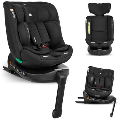 Kikka Boo KikkaBoo i-Size i-SECURE Autostoel, 40-150 cm, groep 0/1/2/3 ISOFIX, 0-12 jaar, 0-36 kg, 360° rotatie, hoofdsteun 12 posities, zwart Kikka Boo KikkaBoo i-Size i-SECURE Autostoel, 40-150 cm, groep 0/1/2/3 ISOFIX, 0-12 jaar, 0-36 kg, 360° rotatie, hoofdsteun 12 posities, zwart