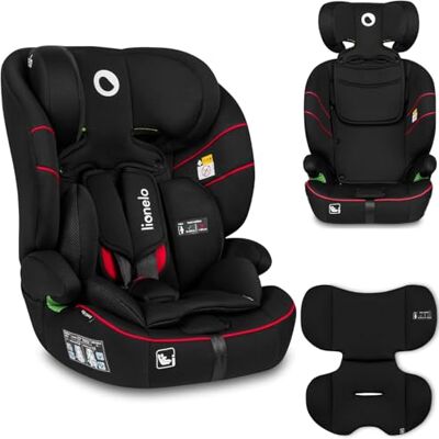 Lionelo Levi i-Size autostoeltje, 76-150 cm Groep 1/2/3, Veilige 10-Standen Verstelbare Hoofdsteun, Memory Foam, R129, Universele Installatie, Afneembare Rugleuning, Kinderautostoel Baby (Zwart-Rood) Lionelo Levi i-Size autostoeltje, 76-150 cm Groep 1/2/3, Veilige 10-Standen Verstelbare Hoofdsteun, Memory Foam, R129, Universele Installatie, Afneembare Rugleuning, Kinderautostoel Baby (Zwart-Rood)