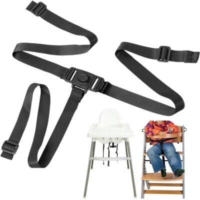 Your Day Mate Veiligheidsgordel voor kinderstoel, 1 set, zwart, compatibel met IKEA ANTILOP en IKEA LANGUR, schaalbare veiligheidsgordel voor kinderen, 3-punts gordelsysteem voor kinderstoel Your Day Mate Veiligheidsgordel voor kinderstoel, 1 set, zwart, compatibel met IKEA ANTILOP en IKEA LANGUR, schaalbare veiligheidsgordel voor kinderen, 3-punts gordelsysteem voor kinderstoel