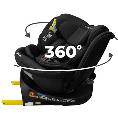 KidsZone Isofix autostoel baby 0 tot 36 kg, draaibaar 360 groep 0+, 40-150 cm, van geboorte tot 12 jaar, 8 hellingen van de rugleuning hoofdsteun verstelbaar tot 24 cm, zijbescherming KidsZone Isofix autostoel baby 0 tot 36 kg, draaibaar 360 groep 0+, 40-150 cm, van geboorte tot 12 jaar, 8 hellingen van de rugleuning hoofdsteun verstelbaar tot 24 cm, zijbescherming