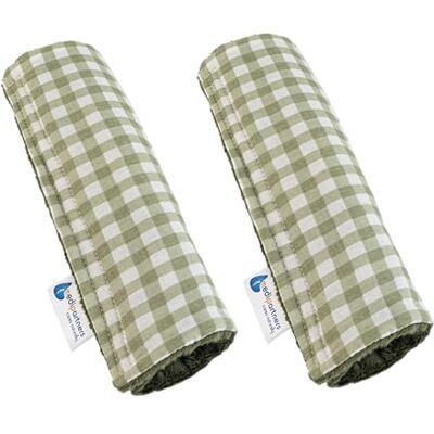 Medi Partners 2 stuks gordelbeschermer voor auto, 17 x 22 cm, baby, 100% katoen, minky dubbelzijdig, sportwagen, wrijvingspunten (rooster met olijf minky) Medi Partners 2 stuks gordelbeschermer voor auto, 17 x 22 cm, baby, 100% katoen, minky dubbelzijdig, sportwagen, wrijvingspunten (rooster met olijf minky)