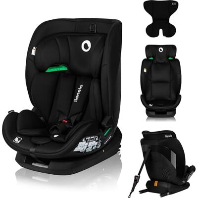 Lionelo Lavender i-Size kinderautostoel (76-150 cm, groep 1/2/3) Isofix & Top Tether geïntegreerde ventilatie hoofdsteun 13 niveaus 5 hellingen zijbescherming wasbare overtrek zwart Lionelo Lavender i-Size kinderautostoel (76-150 cm, groep 1/2/3) Isofix & Top Tether geïntegreerde ventilatie hoofdsteun 13 niveaus 5 hellingen zijbescherming wasbare overtrek zwart