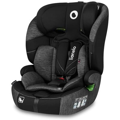 Lionelo Levi One i-Size autostoel voor baby's, groep 1/2/3 (76-150 cm, 9-36 kg), R129, 5-punts gordel, hoofdsteun 10 posities, brede zitting, traagschuim, zijbescherming, uitbreidbaar, grijs Lionelo Levi One i-Size autostoel voor baby's, groep 1/2/3 (76-150 cm, 9-36 kg), R129, 5-punts gordel, hoofdsteun 10 posities, brede zitting, traagschuim, zijbescherming, uitbreidbaar, grijs