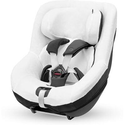 Maxi-Cosi Autostoelhoes van biologisch katoen voor Pearl 360, Mica (Eco) en Mica 360 S (comfort), zachte materialen, ademend en vochtabsorberend, machinewasbaar, natuurlijk wit Maxi-Cosi Autostoelhoes van biologisch katoen voor Pearl 360, Mica (Eco) en Mica 360 S (comfort), zachte materialen, ademend en vochtabsorberend, machinewasbaar, natuurlijk wit