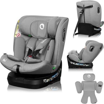 Lionelo Brave i-Size Autostoel 360° Draaibaar voor Kinderen 0-12 Jaar, 40-150 cm, Voorwaarts en Achterwaarts montage, Autostoeltje ISOFIX TopTether, Verstelbare rugleuning, veilig (Grijs, Normaal) Lionelo Brave i-Size Autostoel 360° Draaibaar voor Kinderen 0-12 Jaar, 40-150 cm, Voorwaarts en Achterwaarts montage, Autostoeltje ISOFIX TopTether, Verstelbare rugleuning, veilig (Grijs, Normaal)